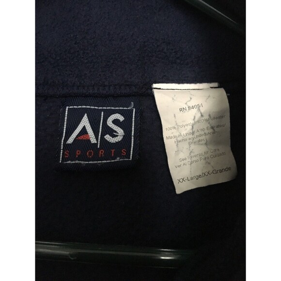 A/S Sports North Carolina Tarheels Men's Fleece Jacket Full Zip Size XXL Blue - Picture 5 of 8